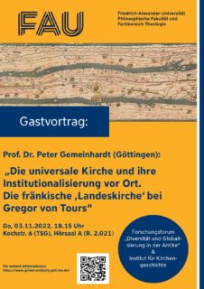 Zum Artikel "Guest lecture by Prof. Dr. Peter Gemeinhardt"
