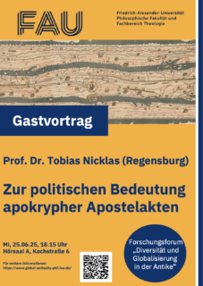 Zum Artikel "Lecture by Prof. Dr. Tobias Nicklas"